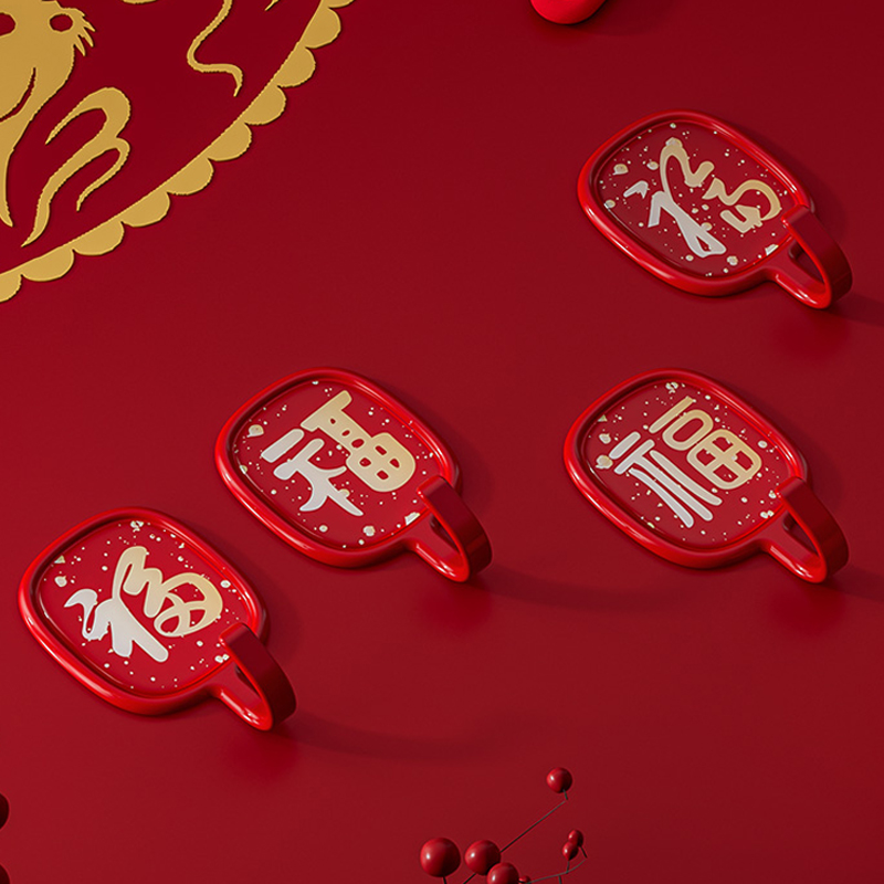 福字挂钩免打孔强力承重粘胶无痕墙壁门后置物架挂衣架入户门钥匙