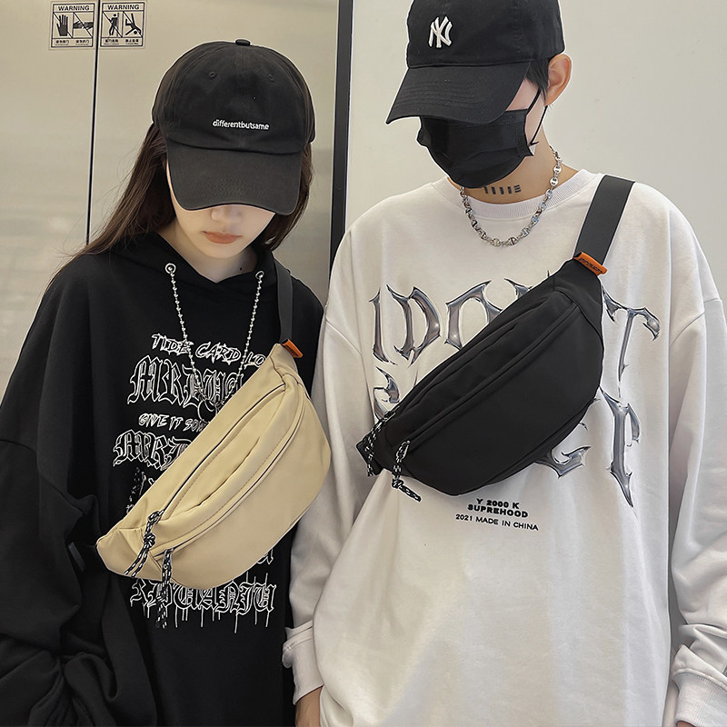 斜挎包男士简约百搭韩版胸包休闲轻便运动跑步腰包单肩斜跨小背包