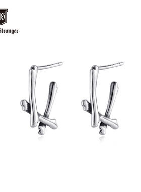 NATIVE STRANGER枝条链接耳钉925银