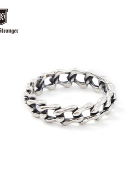 NATIVE STRANGER骨骼简约戒指925银