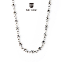 NATIVE STRANGER六芒星花式素链925银