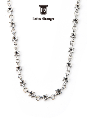 NATIVE STRANGER六芒星花式素链925银