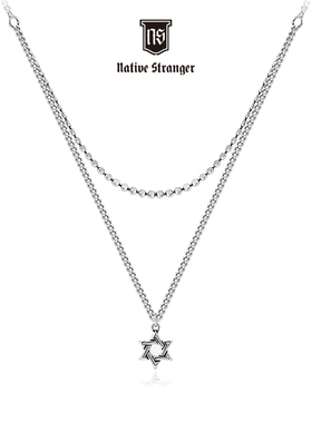 NATIVE STRANGER六芒星项链 925银饰品简约气质个性女友礼物