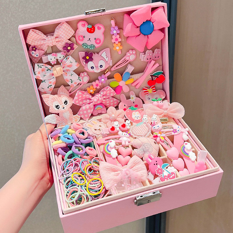 兒童發飾套裝禮盒女童頭飾生日小女孩發卡發夾皮筋公主飾品首飾盒在類目 童裝/嬰兒裝/親子裝, 兒童配飾, 髮飾中 - 來自Buy2taobao.com提供專業的淘寶代購服務