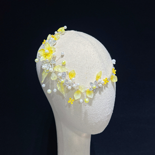 百搭古典民族胶州秧歌舞蹈扇子舞头饰头花舞台演出艺考傣族舞发饰