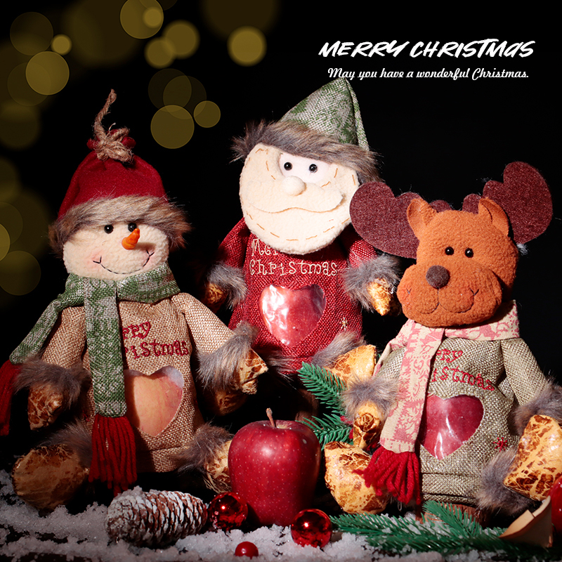 圣诞节装饰平安夜苹果袋