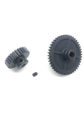 伟力14400-02 124017-16-18 124019遥控车架升级配件大小齿轮钢齿