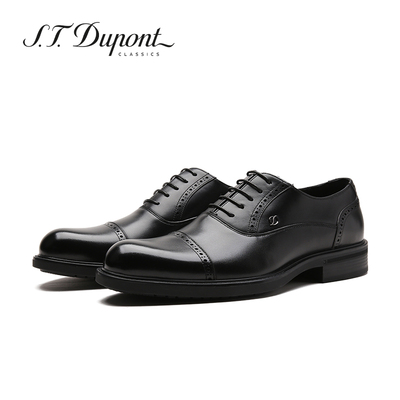 都彭商务正装皮鞋男真皮英伦尖头