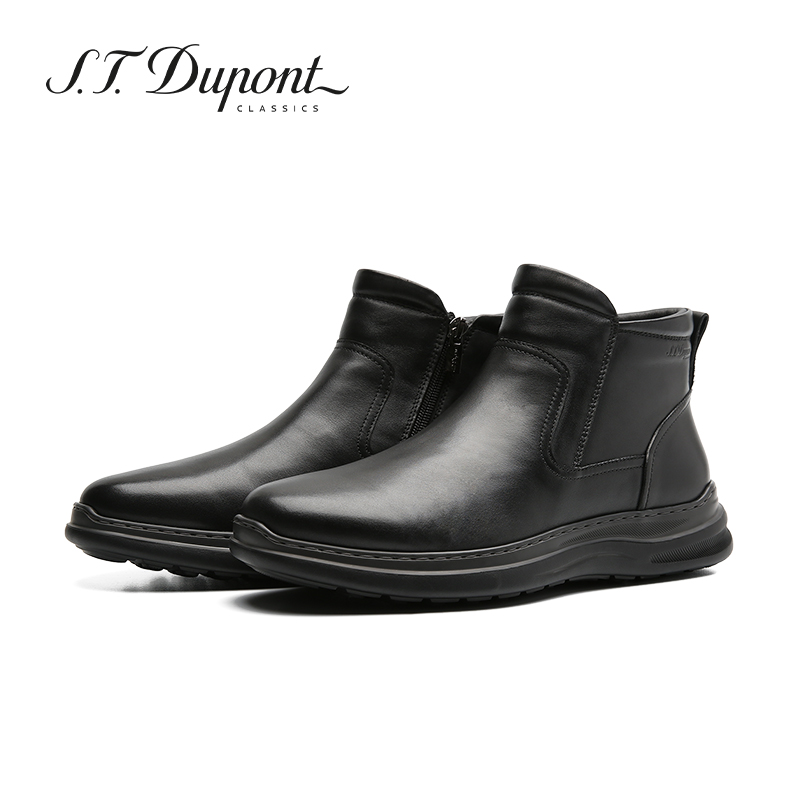 S.T. Dupont/都彭切尔西商务休闲真皮男士鞋一脚蹬皮靴L33281317