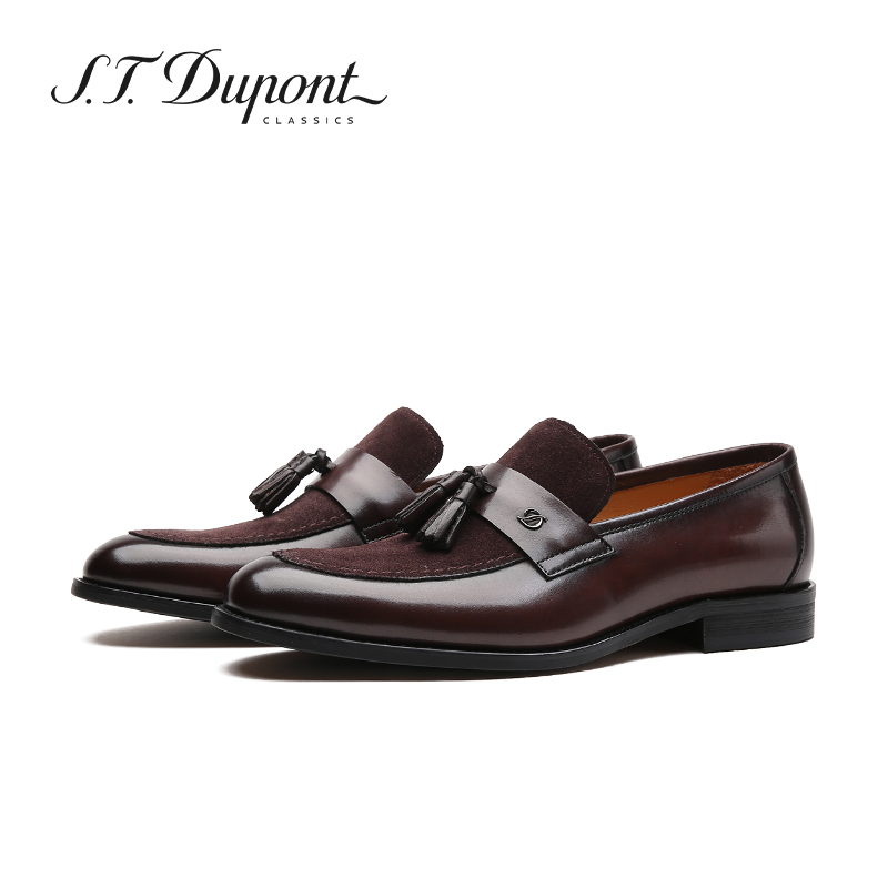 都彭商务休闲流苏乐福鞋手工