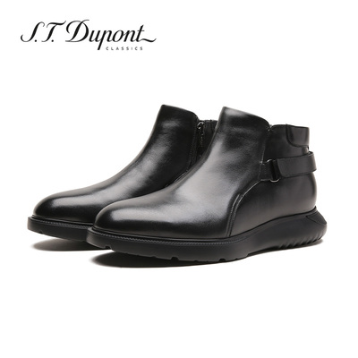 都彭S.T.女鞋秋冬款短筒搭扣