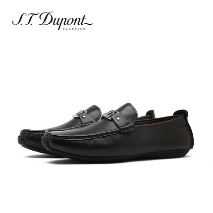 S.T.Dupont/都彭乐福鞋一脚蹬头层牛皮豆豆鞋休闲男皮鞋L25116709