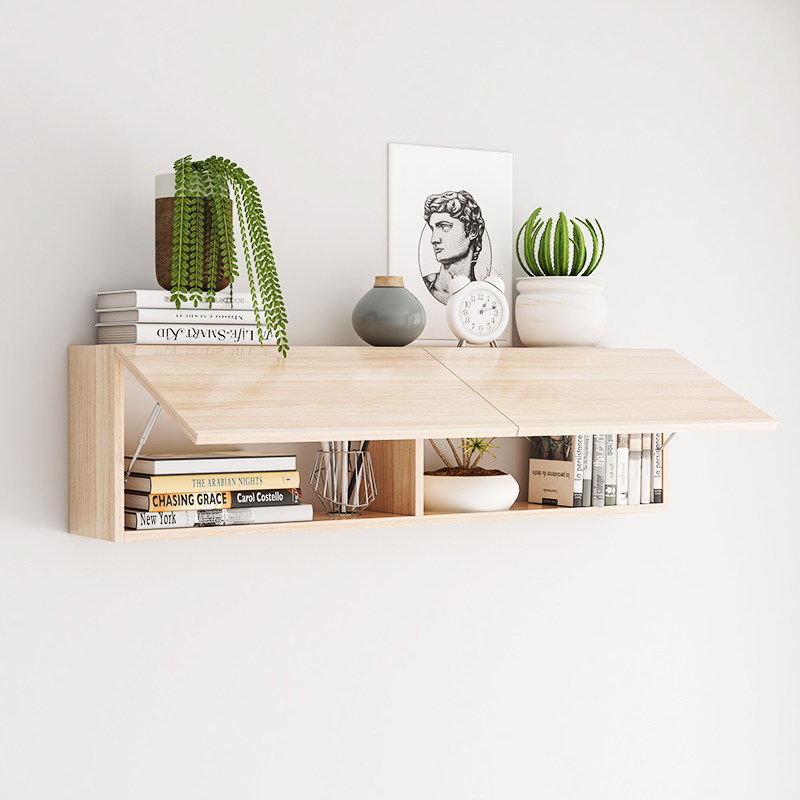 墙上壁柜置物架现代简约墙面书架家用卧室收纳柜吊柜壁挂隔板墙柜