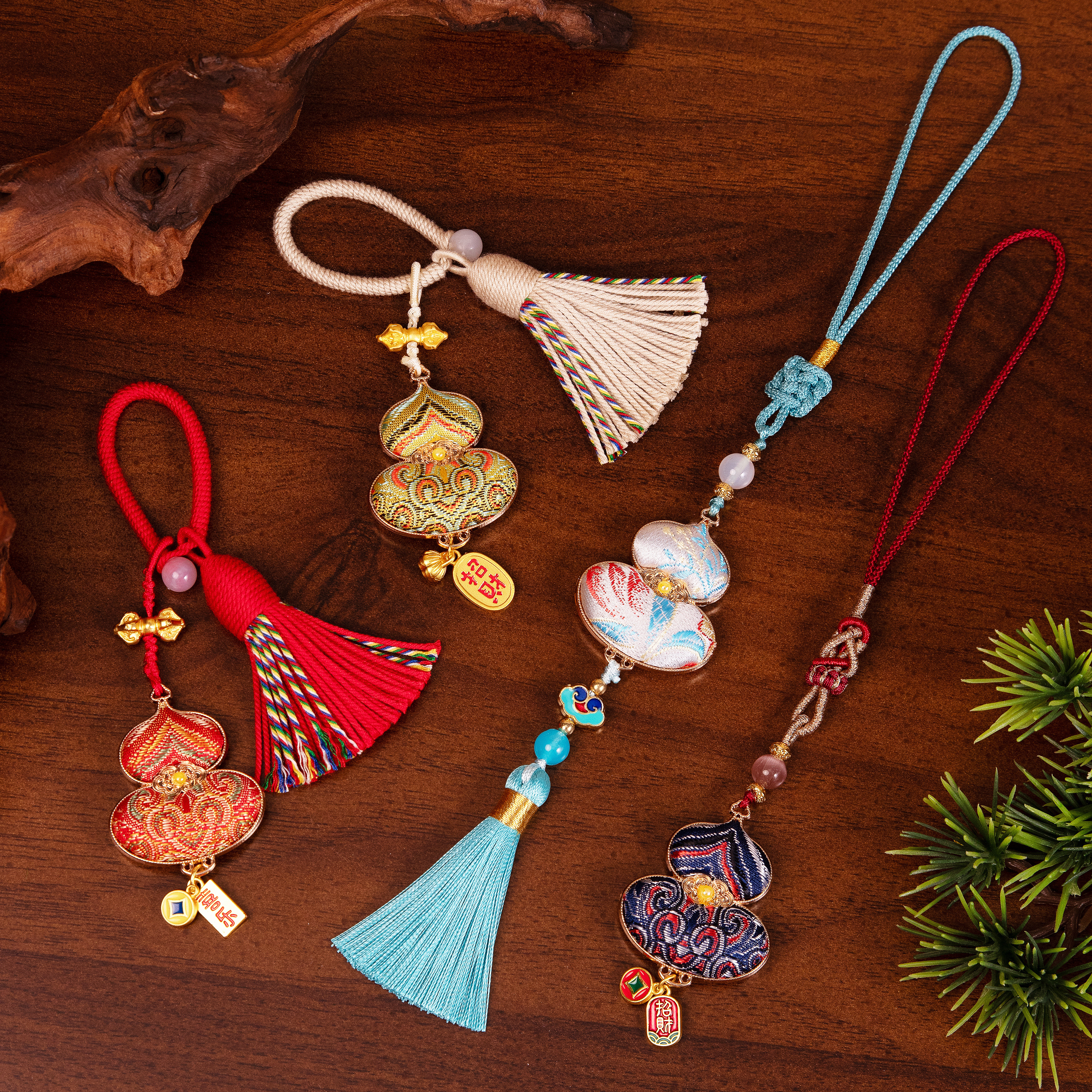 非遗宋锦流苏挂件汽车钥匙扣