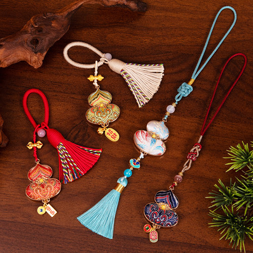 非遗宋锦流苏挂件汽车钥匙扣