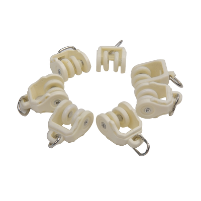 窗帘滑轮挂钩扣环弯轨跑道