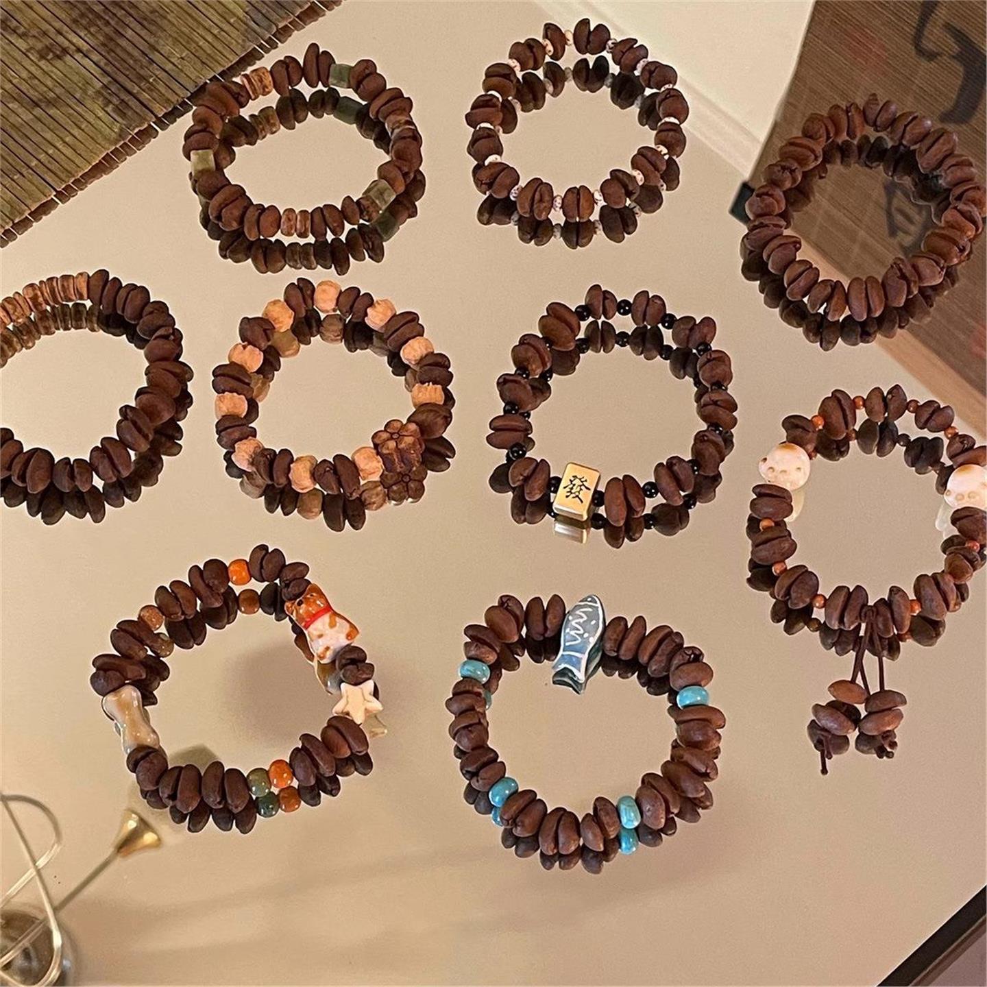 【很醒脑】真咖啡豆手作手串