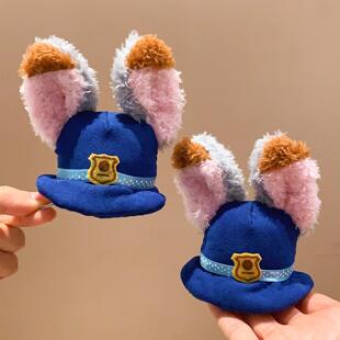 朱迪兔子警官帽子发饰疯狂动物城2周边cosplay发夹可爱拍照头饰女