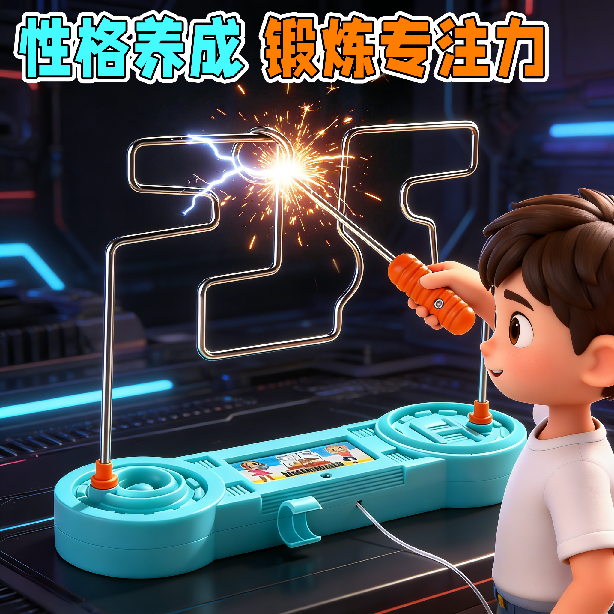 【锻炼孩子专注力】电碰迷宫玩具