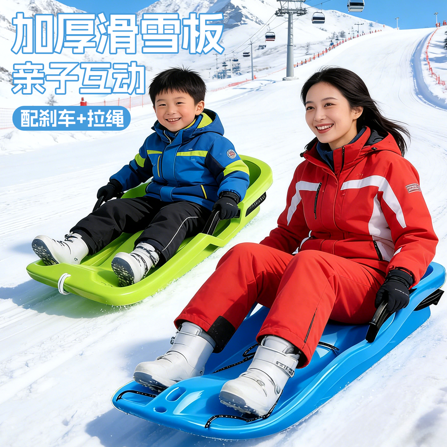 滑雪板儿童大人加厚耐磨成人雪橇车爬犁滑草板装备滑沙板玩雪工具,玩具/童车/益智/积木/模型,其他户外休闲玩具,淘宝优惠券,粉丝福利购,淘宝优惠卷