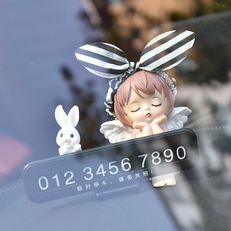 【女士专用】车载停车号码牌摆件