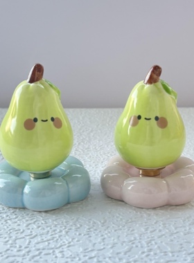 景德镇陶瓷转转乐桌面摆件旋转乐结晶釉色车载装饰品高颜值