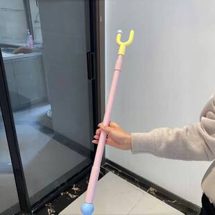 多巴胺撑衣杆家用伸缩晾衣杆叉丫晾衣叉杆一整根晾衣服杆子挂衣杆