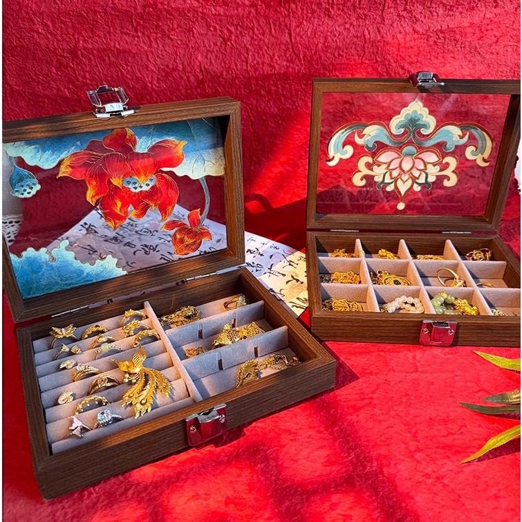 锦鲤非遗景泰蓝掐丝珐琅手工diy材料包首饰盒团建暖场活动收纳盒