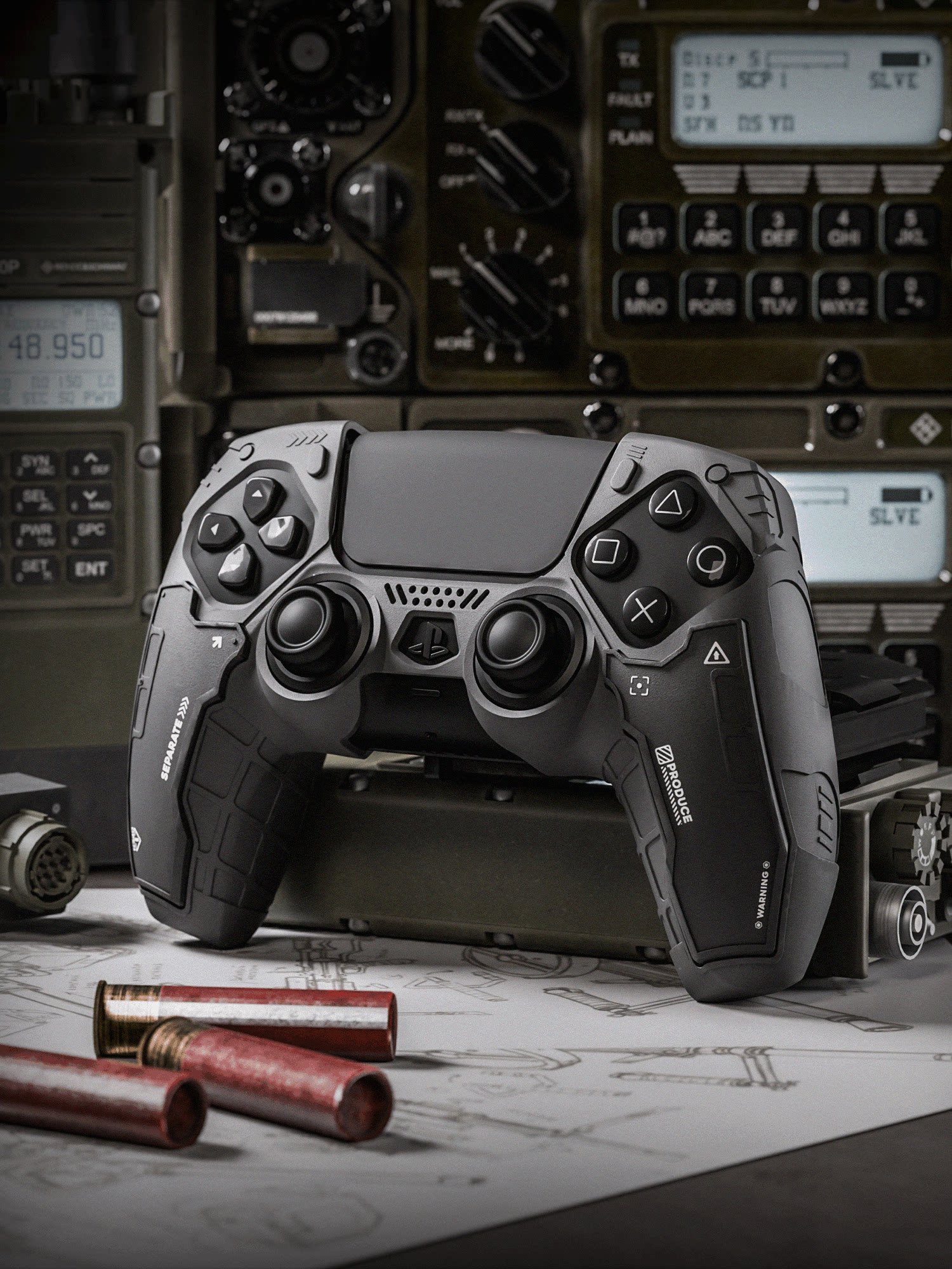 PS5 TACTICAL ADVANCE FORCE 핸들 보호 커버 실리콘 쉘 및 로커 캡 세트 새로운 GSTAC 시리즈 터프 가이 FPS 전장 슈팅 게임 소년에게 남자 친구에게 선물 BLACK MYTH WUKONG 제공