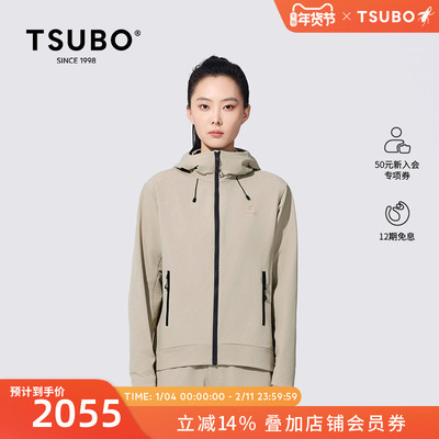 TSUBO尺不女短款连帽夹克