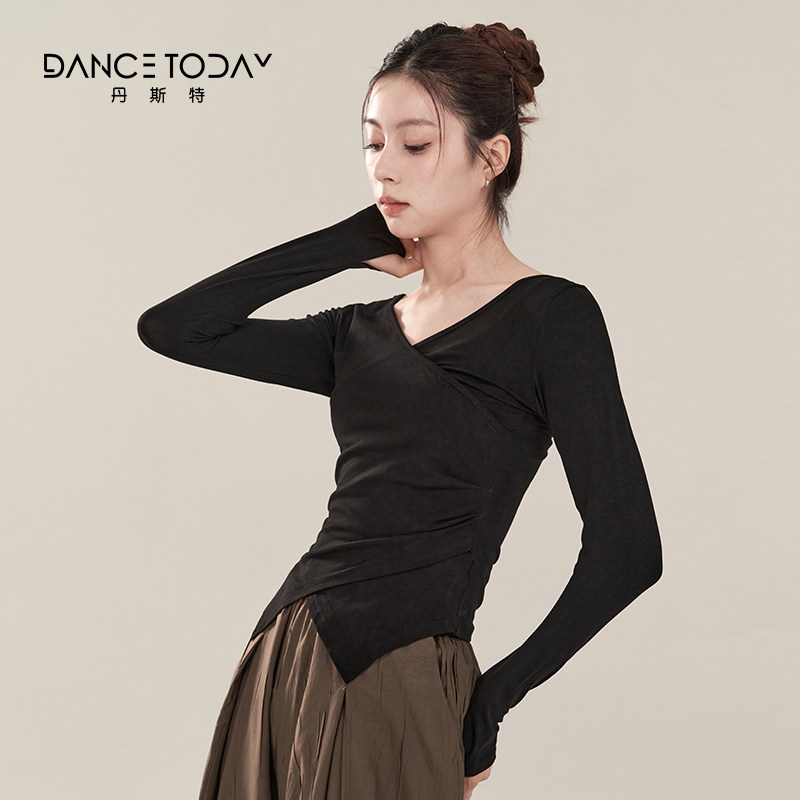 服女舞蹈服古典舞长袖现代舞练功图片