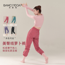 dancetoday舞蹈裤现代舞蹈服日常可穿高腰锥形萝卜裤形体练功裤子