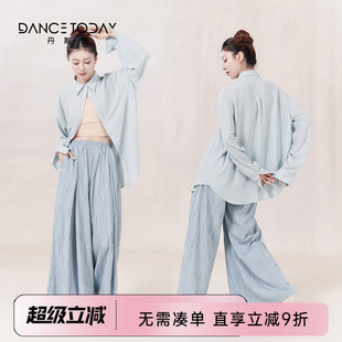 dancetoday现代舞蹈练功服一整套装2026新款中国舞飘逸长袖衬衫女