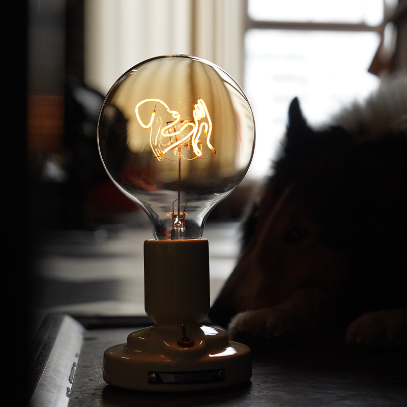 可爱复古小狗造型台灯送礼推荐