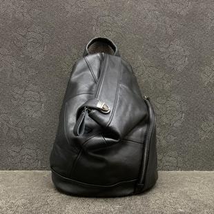 时尚真皮双肩包2025新款头层牛皮复古手提背包男女通用韩版百搭包