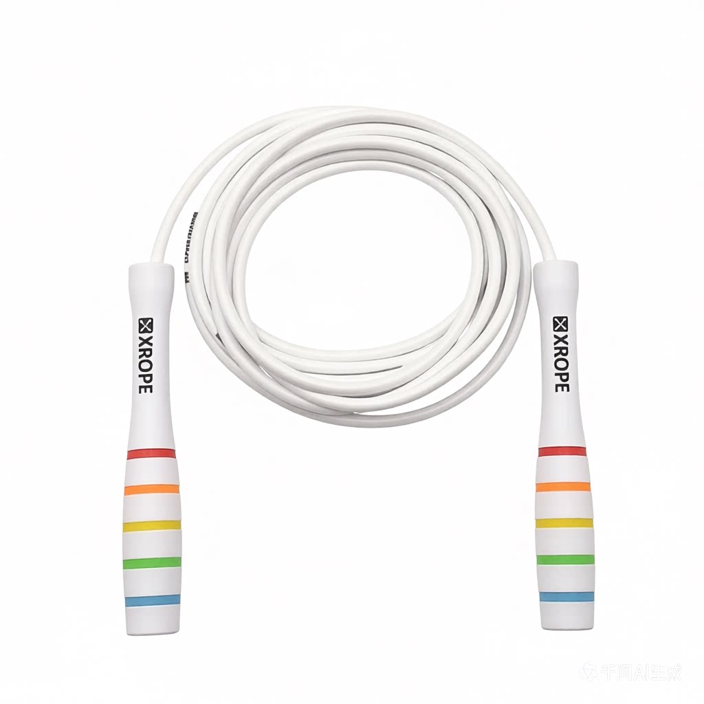 XROPE彩虹胶圈柄5mm跳绳