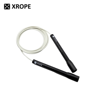 4mm粗TPU包胶钢丝绳长柄XROPE竞速花样花式跳绳中学中考专用竞技