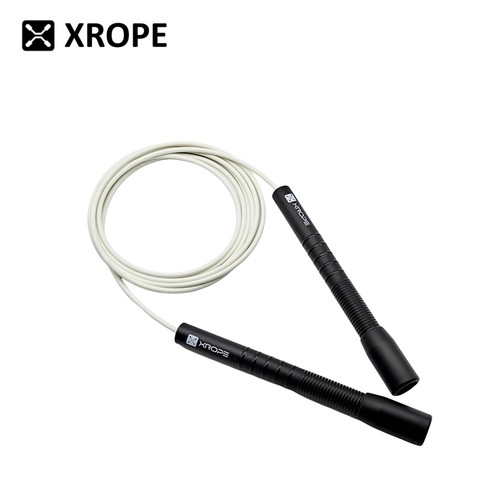 4mm粗TPU包胶钢丝绳长柄XROPE竞速花样花式跳绳中学中考专用竞技