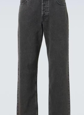 山羊MakeTR风格ROSS版型水洗灰牛直筒裤row风老钱牛仔裤 clean