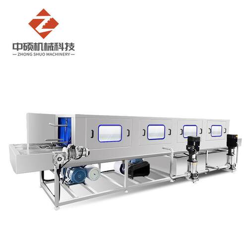 厂家塑料豆制品筐清洗机食品配送筐清洗机高压喷淋洗筐机