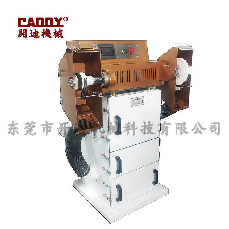 电脑调速打磨抛光机高速双头磨边机抛光机立式抛磨机