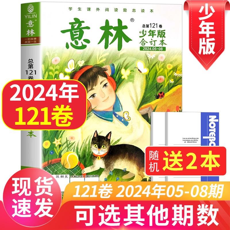 意林少年版合订本2024年总第120/121卷2023年第114-119卷青年读者儿童文学初高中作文素材教辅过期订阅官方旗舰店意林少年版15周年