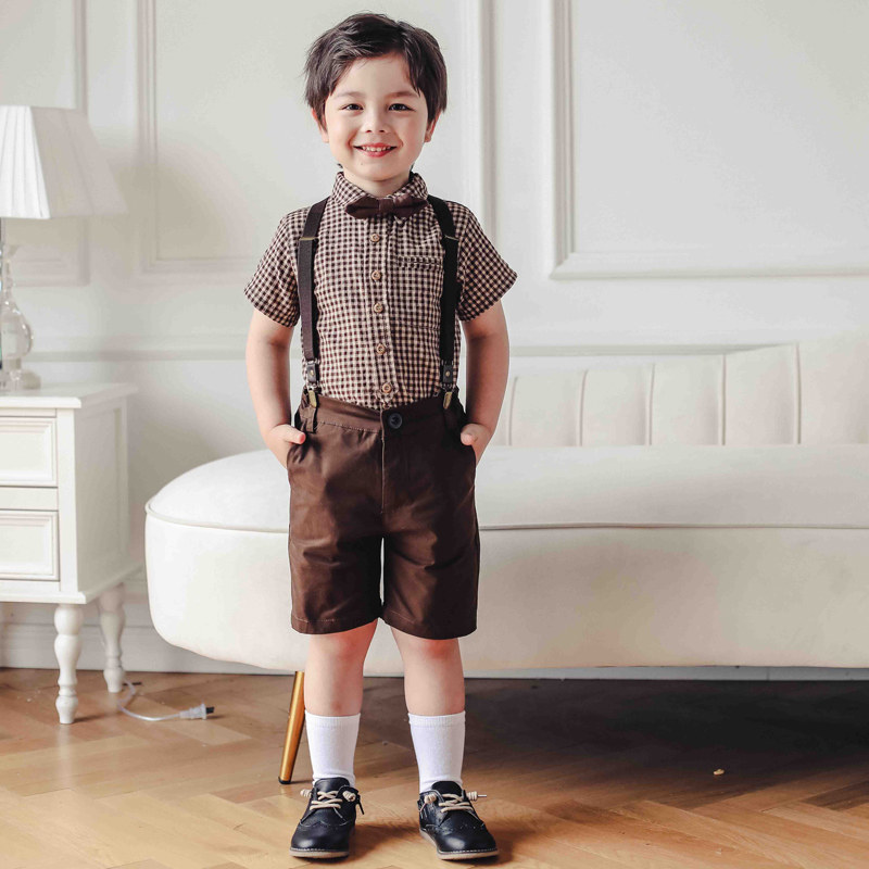 夏季男童衬衫套装宝宝周岁生日背带裤男宝主持人儿童花童,童装/婴儿装/亲子装,儿童演出服,淘宝优惠券,粉丝福利购,淘宝优惠卷