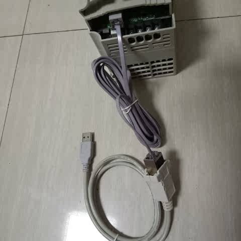 台达变频器通讯线USB转RS485(rj45口)送水晶头线一条复制修改参数