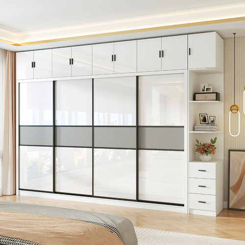 檀贡轩衣柜电脑书桌组合一体家用