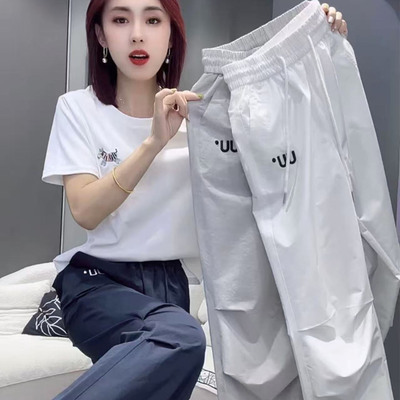 夏季薄款速干防晒裤女