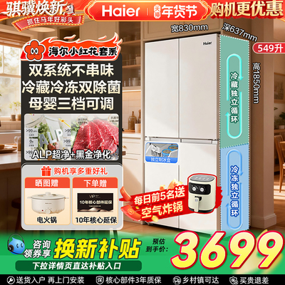海尔冰箱小红花549升智控双系统