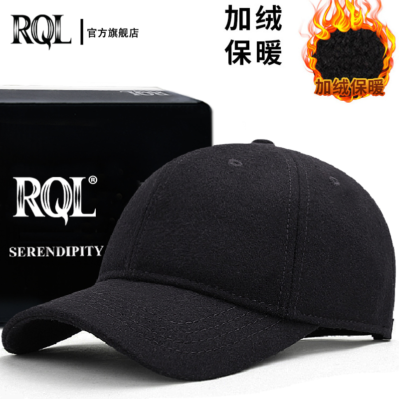 羊毛呢韩版棒球帽大码加绒鸭舌帽