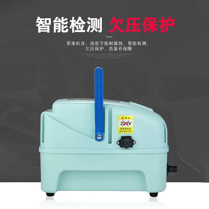 新款交直流两用增氧泵氧气泵 48/60/72/220v增氧机卖鱼用大型包邮