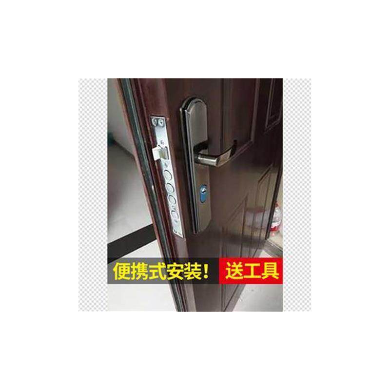 新款防盗门锁套装锁具把手家用通用型天地锁把手黑大门锁13 1包邮